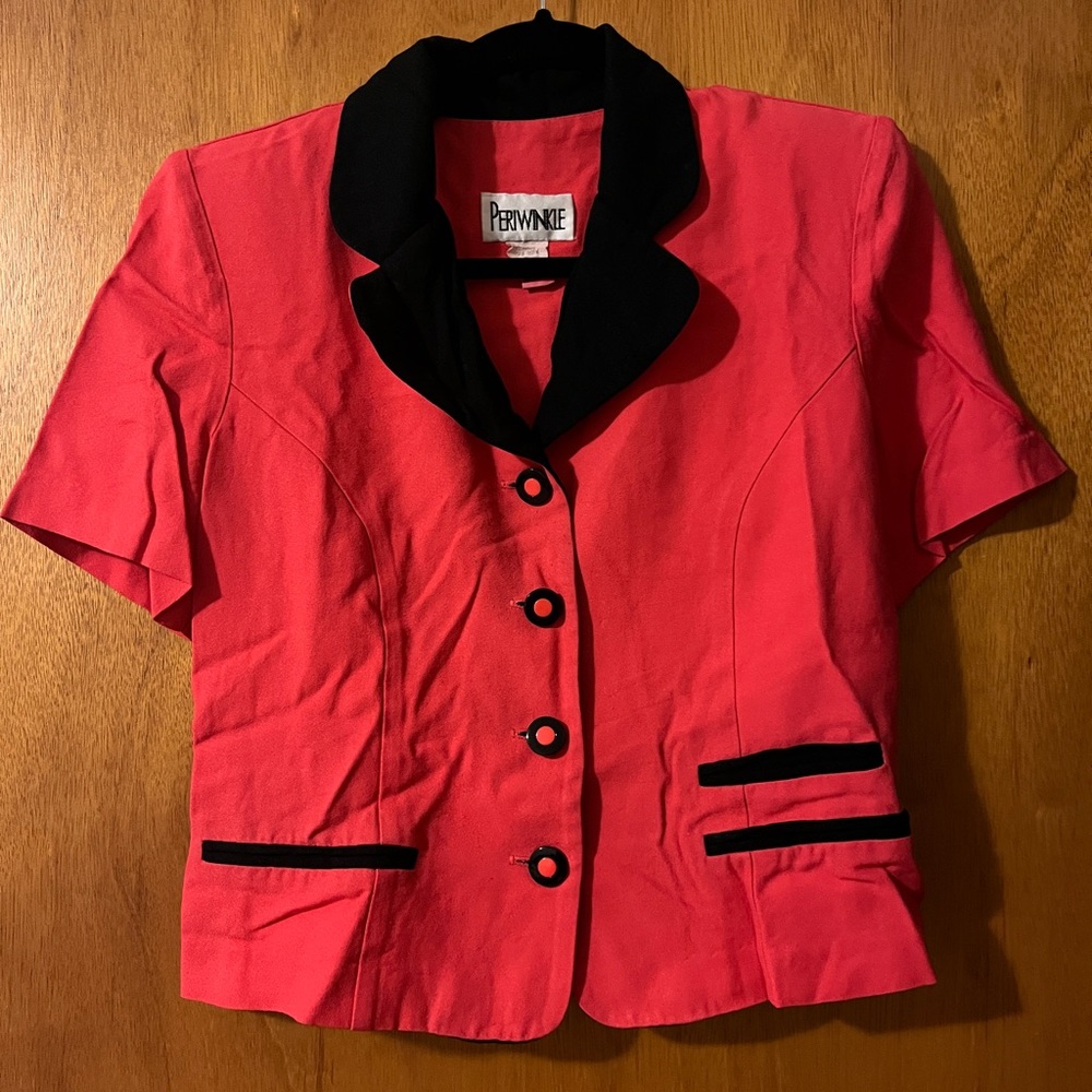 Vintage short sleeve blazer